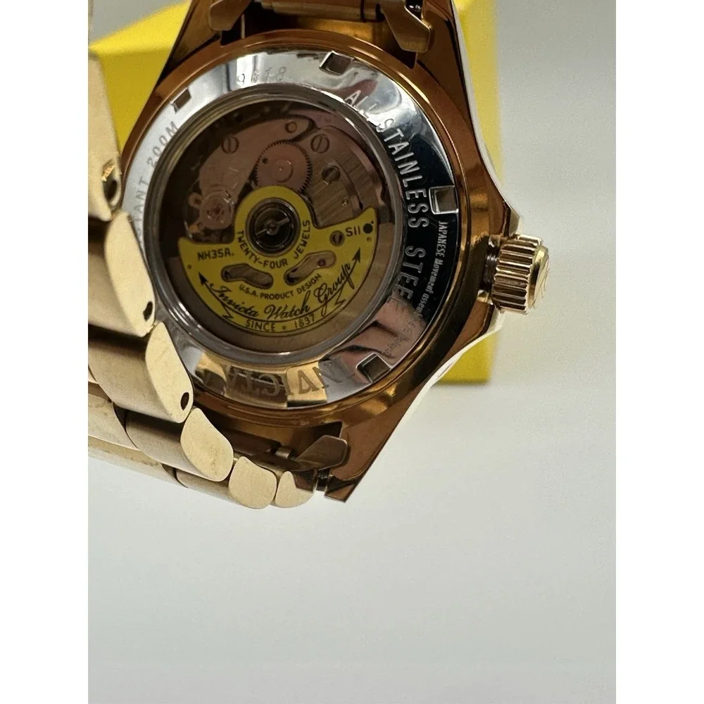 Invicta INVICTA-9010 Men's Pro Diver Automatic Watch - Gold Tone 200MM - Picture 14 of 14